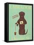 Lab Chocolate Ale-Ken Bailey-Framed Stretched Canvas