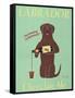 Lab Chocolate Ale-Ken Bailey-Framed Stretched Canvas