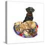 Lab Dogs-Wendy Edelson-Stretched Canvas