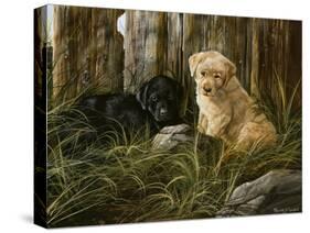 Lab Pup Pair-Trevor V. Swanson-Stretched Canvas