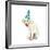 Lab Puppy Wearing Birthday Hat-Lew Robertson-Framed Photographic Print