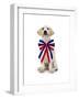 Lab Puppy Wearing Patriotic Bow Tie-Lew Robertson-Framed Photographic Print