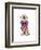 Lab Puppy Wearing Patriotic Bow Tie-Lew Robertson-Framed Photographic Print