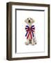 Lab Puppy Wearing Patriotic Bow Tie-Lew Robertson-Framed Photographic Print