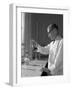 Lab Technician at a Steelworks in Sheffield, South Yorkshire, 1963-Michael Walters-Framed Photographic Print