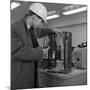 Lab Testing at the Park Gate Iron and Steel Co, Rotherham, South Yorkshire, 1964-Michael Walters-Mounted Photographic Print