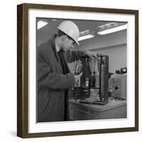 Lab Testing at the Park Gate Iron and Steel Co, Rotherham, South Yorkshire, 1964-Michael Walters-Framed Photographic Print