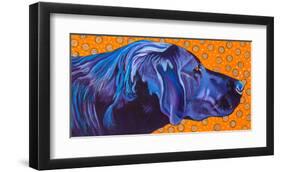 Lab With Orange-Kathryn Wronski-Framed Art Print