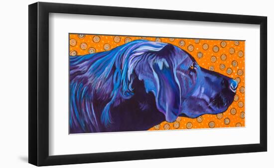 Lab With Orange-Kathryn Wronski-Framed Art Print