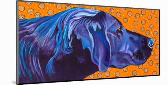 Lab With Orange-Kathryn Wronski-Mounted Art Print