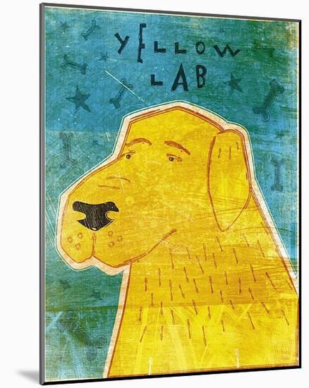 Lab (yellow)-John W^ Golden-Mounted Art Print