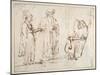 Laban Brings Leah to Jacob-Rembrandt van Rijn-Mounted Giclee Print