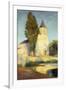 Labastide du Vert Church, Eglise de Labastide du Vert-Henri Martin-Framed Giclee Print
