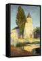 Labastide du Vert Church, Eglise de Labastide du Vert-Henri Martin-Framed Stretched Canvas