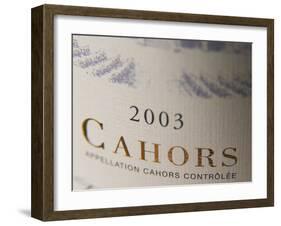 Label, Controlee Cahors, Lot Valley, France-Per Karlsson-Framed Photographic Print