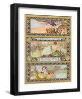 Label for a Biscuit-Tin, c 1890's-Alphonse Mucha-Framed Art Print