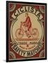 Label for Ciclista Safety Matches-null-Framed Giclee Print