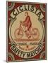 Label for Ciclista Safety Matches-null-Mounted Giclee Print