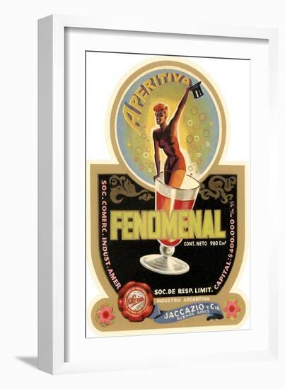 Label for Fenomenal Apertif-null-Framed Art Print