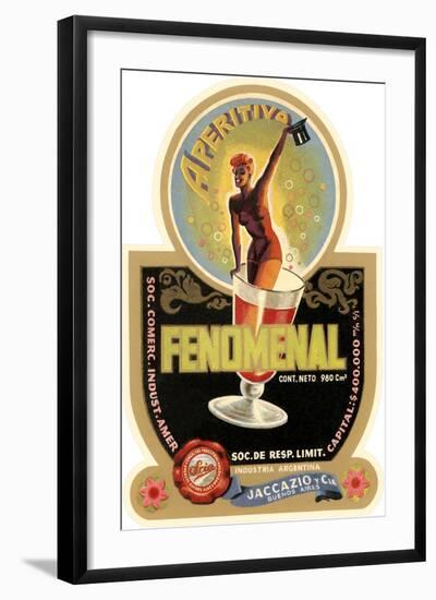 Label for Fenomenal Apertif-null-Framed Art Print