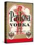 Label for Pavlova Vodka-null-Stretched Canvas