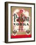 Label for Pavlova Vodka-null-Framed Art Print