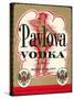 Label for Pavlova Vodka-null-Stretched Canvas