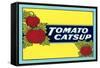 Label for Tomato Catsup-null-Framed Stretched Canvas