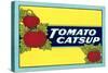 Label for Tomato Catsup-null-Stretched Canvas