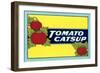 Label for Tomato Catsup-null-Framed Art Print