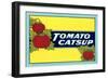 Label for Tomato Catsup-null-Framed Art Print