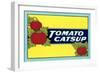 Label for Tomato Catsup-null-Framed Art Print