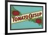 Label for Tomato Catsup-null-Framed Art Print