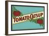 Label for Tomato Catsup-null-Framed Art Print