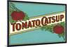 Label for Tomato Catsup-null-Mounted Art Print