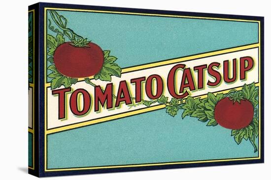 Label for Tomato Catsup-null-Stretched Canvas