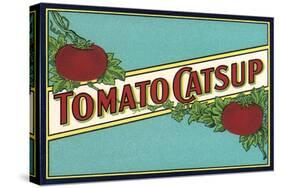 Label for Tomato Catsup-null-Stretched Canvas