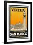 Label from the Albergo and Ristorante San Marco, Venice, Italy-null-Framed Photographic Print