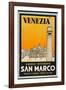 Label from the Albergo and Ristorante San Marco, Venice, Italy-null-Framed Photographic Print