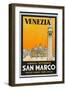 Label from the Albergo and Ristorante San Marco, Venice, Italy-null-Framed Photographic Print