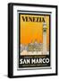 Label from the Albergo and Ristorante San Marco, Venice, Italy-null-Framed Photographic Print