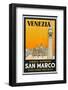 Label from the Albergo and Ristorante San Marco, Venice, Italy-null-Framed Photographic Print