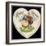 Label from the Hotel Meran Salzburg Austria-null-Framed Art Print