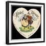 Label from the Hotel Meran Salzburg Austria-null-Framed Art Print