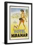 Label from the Hotel Miramar, Malaga, (Spain) Invites You to Fun and Games on the Beach-null-Framed Art Print