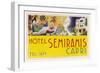 Label from the Hotel Semiramis Capri-null-Framed Art Print