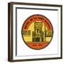 Label, Hotel at Rabat-null-Framed Giclee Print