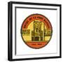 Label, Hotel at Rabat-null-Framed Giclee Print