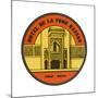 Label, Hotel at Rabat-null-Mounted Giclee Print