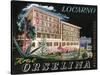 Label, Hotel Orselina, Locarno, Switzerland-null-Stretched Canvas